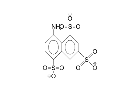 8-Amino-1,3,5-naphthalenetrisulfonic acid, trianion
