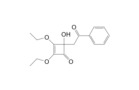 2,3-Diethoxy-4-hydroxy-4-phenacyl-1-cyclobut-2-enone