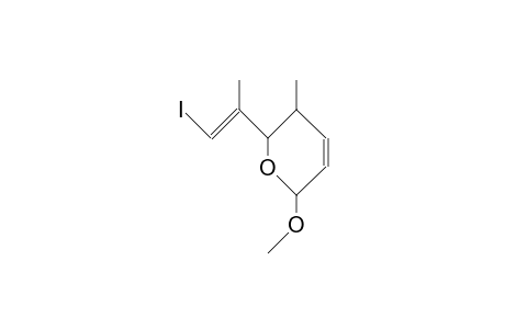 5,6-Dihydro-6-(2-iodo-1-methyl-vinyl)-2-methoxy- 5-methyl-2H-pyran