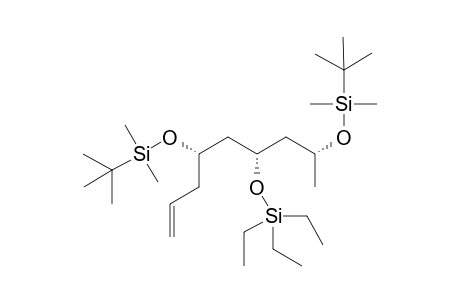 (4S,6S,8R)-4,8-bis-(tert-Butyldimethylsilyloxy)-6-triethylsilyloxynon-1-en-4-ol