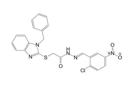 acetic acid, [[1-(phenylmethyl)-1H-benzimidazol-2-yl]thio]-, 2-[(E)-(2-chloro-5-nitrophenyl)methylidene]hydrazide