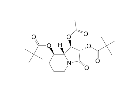 (1R)-(1.beta.,2.alpha.,8.beta.,8a.beta.)-1-acetoxy-2,8-bis[(2,2-dimethylpropanoyl)oxy]hexahydro-3(2H)-indolizinone