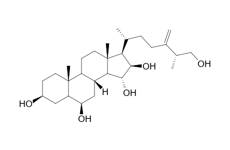24-Methylene-5.alpha.-cholest-24(28)-en-3.beta.,6.beta.,15.alpha.,16.beta.,26-pentol
