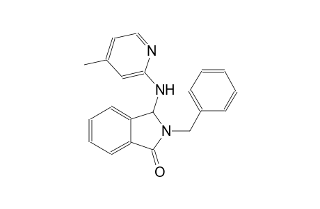 1H-isoindol-1-one, 2,3-dihydro-3-[(4-methyl-2-pyridinyl)amino]-2-(phenylmethyl)-