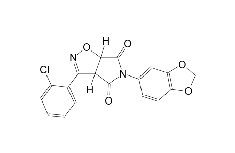 (3aR,6aS)-5-(1,3-benzodioxol-5-yl)-3-(2-chlorophenyl)-3aH-pyrrolo[3,4-d]isoxazole-4,6(5H,6aH)-dione