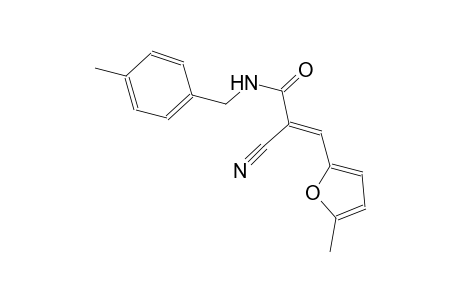 (2E)-2-cyano-N-(4-methylbenzyl)-3-(5-methyl-2-furyl)-2-propenamide