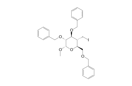 METHYL-2,3,6-TRI-O-BENZYL-4-DEOXY-4-(IODOMETHYL)-ALPHA-D-GLUCOPYRANOSIDE