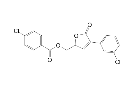 3-(3-Chlorophenyl)-5-(4-chlorobenzoyloxymethyl)-2H,5H-furan-2-one