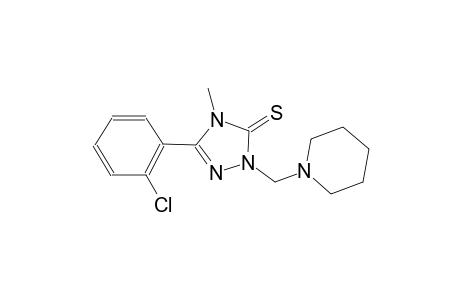 5-(2-chlorophenyl)-4-methyl-2-(1-piperidinylmethyl)-2,4-dihydro-3H-1,2,4-triazole-3-thione