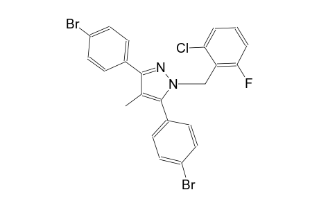 3,5-bis(4-bromophenyl)-1-(2-chloro-6-fluorobenzyl)-4-methyl-1H-pyrazole