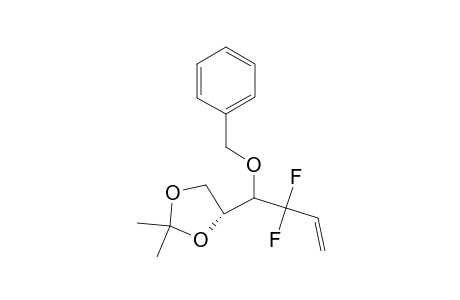 (2R)-3-O-BENZYL-1,2-DI-O-ISOPROPYLIDENE-4,4-DIFLUORO-5-HEXEN-1,2,3-TRIOL