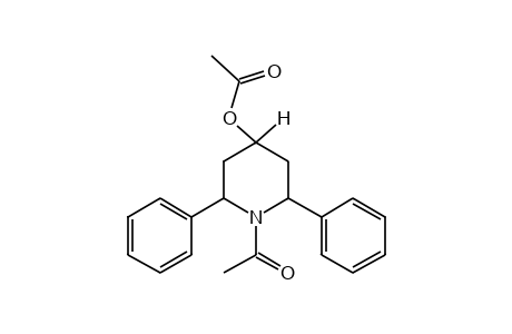 1-ACETYL-2,6-DIPHENYL-4-PIPERIDINOL, ACETATE (HIGHER MELTING ISOMER)