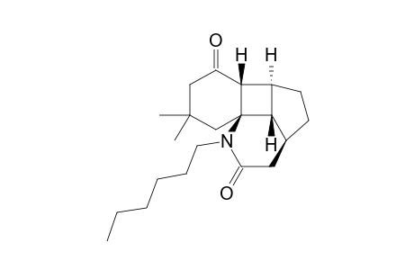 2-Hexyl-12,12-dimethyl-2-azatetracyclo[6.5.1.0(1,9).0(5,14)]tetradecane-3,10-dione