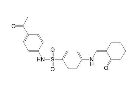N-(4-acetylphenyl)-4-{[(Z)-(2-oxocyclohexylidene)methyl]amino}benzenesulfonamide