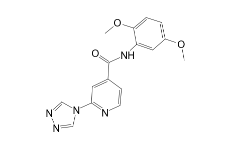 N-(2,5-dimethoxyphenyl)-2-(4H-1,2,4-triazol-4-yl)pyridine-4-carboxamide