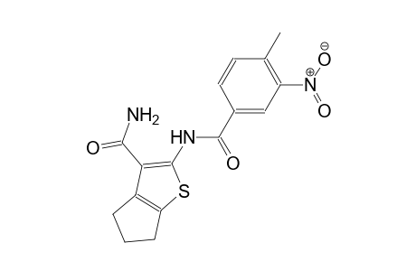 2-[(4-methyl-3-nitrobenzoyl)amino]-5,6-dihydro-4H-cyclopenta[b]thiophene-3-carboxamide