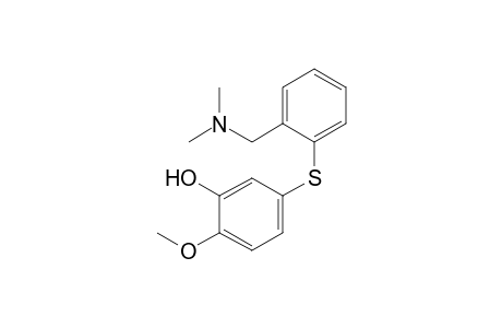 N,N-Dimethyl-2-[(3'-hydroxy-4'-methoxyphenyl)thio]benzylamine