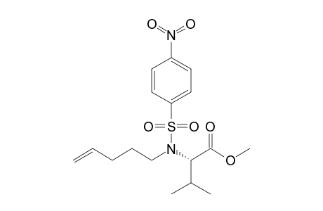 (2S)-3-methyl-2-[(4-nitrophenyl)sulfonyl-pent-4-enylamino]butanoic acid methyl ester