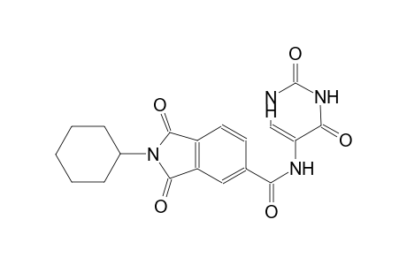 1H-isoindole-5-carboxamide, 2-cyclohexyl-2,3-dihydro-1,3-dioxo-N-(1,2,3,4-tetrahydro-2,4-dioxo-5-pyrimidinyl)-