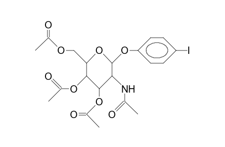 P-Iodo-phenyl 3,4,6-tri-O-acetyl-2-acetamido-2-deoxy-B-D-glucopyranoside