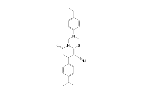 2H,6H-pyrido[2,1-b][1,3,5]thiadiazine-9-carbonitrile, 3-(4-ethylphenyl)-3,4,7,8-tetrahydro-8-[4-(1-methylethyl)phenyl]-6-oxo-