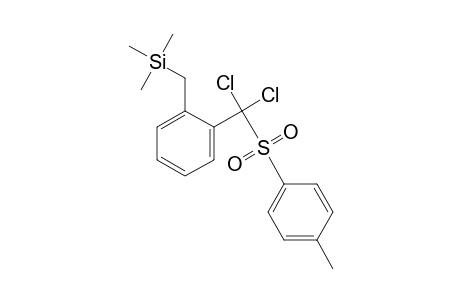 [2-[bis(chloranyl)-(4-methylphenyl)sulfonyl-methyl]phenyl]methyl-trimethyl-silane