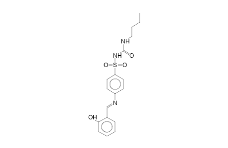 1-((E)-([4-(([(Butylamino)carbonyl]amino)sulfonyl)phenyl]imino)methyl)-2-hydroxybenzene