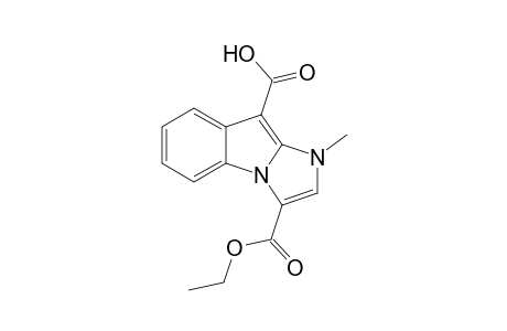 3-(Ethoxycarbonyl)-1-methyl-3(1H)-imidazo[1,2-a]indole-9-carboxylic acid