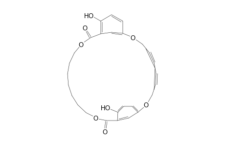 2,9,16,24-Tetraoxatricyclo[24.3.1.110,14]hentriaconta-1(30),10,12,14(31),26,28-hexaene-4,6-diyne-15,25-dione, 13,27-dihydroxy-