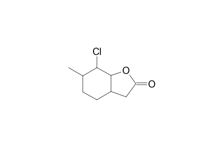2-CHLORO-3-METHYL-9-OXABICYCLO-[4.3.0]-NONAN-8-ONE