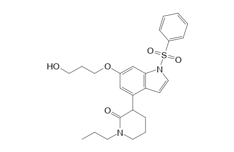3-[1-(benzenesulfonyl)-6-(3-hydroxypropoxy)-4-indolyl]-1-propyl-2-piperidinone