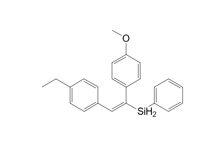 (E)-(2-(4-ethylphenyl)-1-(4-methoxyphenyl)vinyl)(phenyl)silane