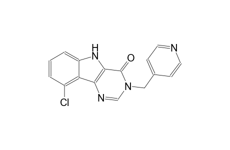 9-chloro-3-(4-pyridinylmethyl)-3,5-dihydro-4H-pyrimido[5,4-b]indol-4-one