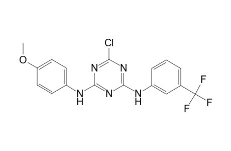 6-Chloranyl-N4-(4-methoxyphenyl)-N2-[3-(trifluoromethyl)phenyl]-1,3,5-triazine-2,4-diamine