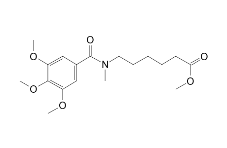 Methyl 6-{methyl[(3,4,5-trimethoxyphenyl)carbonyl]amino}hexanoate