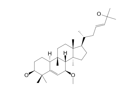 KARAVILAGENIN-B;7-METHOXY-CUCURBITA-5,23-DIEN-3-BETA,25-DIOL