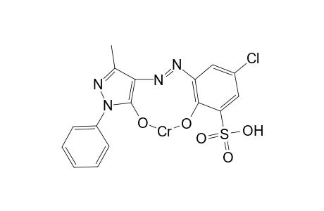 [4-[(5-chloro-2-hydroxo-3-sulfophenyl)diazenyl]-3-methyl-1-phenyl-5-pyrazoato]chromium(II)