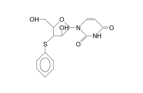 1-(3'-Deoxy-3'-phenylthio-B-D-lyxo-furanosyl)-uracil