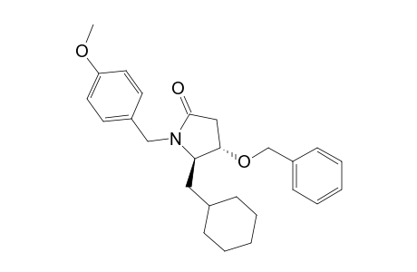 (4S,5R)-4-Benzyloxy-1-(4-methoxybenzyl)-5-cyclohexylmethyl-2-pyrrolidinone