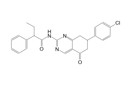 N-[7-(4-chlorophenyl)-5-oxo-5,6,7,8-tetrahydro-2-quinazolinyl]-2-phenylbutanamide