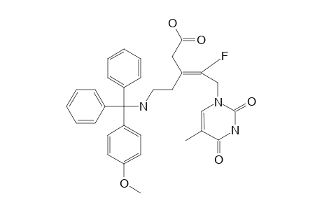 4-FLUORO-3-(2-[[(4-METHOXYPHENYL)-DIPHENYLMETHYL]-AMINO]-ETHYL)-5-(5-METHYL-2,4-DIOXO-3,4-DIHYDRO-2H-PYRIMIDIN-1-YL)-PENTANOIC-ACID