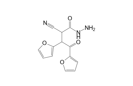 2-Cyano-3,4-di(furan-2-yl)-4-oxobutanehydrazide