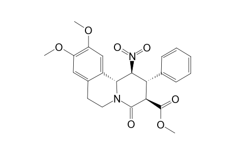 METHYL-(1S,2S,3R,11BR)-9,10-DIMETHOXY-1-NITRO-4-OXO-2-PHENYL-1,3,4,6,7,11B-HEXAHYDRO-2H-PYRIDO-[2,1-A]-ISOQUINOLINE-3-CARBOXYLATE