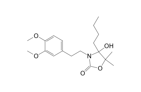4-n-Butyl-3-[2-(3,4-Dimethoxyphenyl)ethyl]-4-hydroxy-5,5-dimethyloxazolidin-2-one