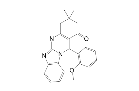 5-(2'-Methoxyphenyl)-8,8-dimethyl-5,8,9,10-tetrahydro-7H-4b,10,11-triaza-benzo[b]-fluoren-6-one