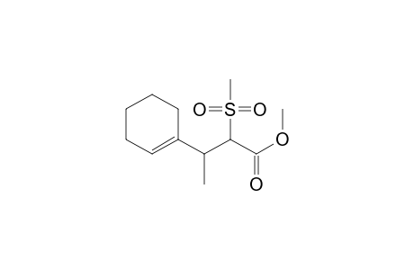 1-Cyclohexene-1-propanoic acid, .beta.-methyl-.alpha.-(methylsulfonyl)-, methyl ester