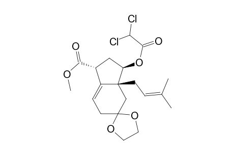 Methyl (1R*,3R*,3aR*)-3-dichloroacetoxy-5,5-ethylenedioxy-3a-(3'-methylbut-2'-enyl)-2,3,3a,4,5,6-hexahydro-1H-indene-1-carboxylate