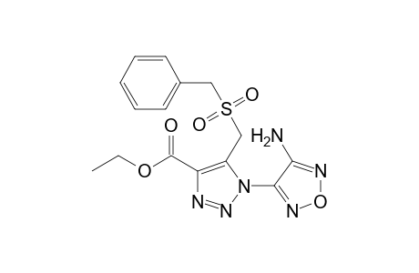 1H-1,2,3-Triazole-4-carboxylic acid, 1-(4-amino-1,2,5-oxadiazol-3-yl)-5-[[(phenylmethyl)sulfonyl]methyl]-, ethyl ester