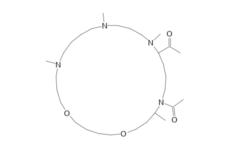 5,9-Diacetyl-4,10,14,19-tetramethyl-1,23-dioxa-5,10,14,19-tetraazacycloheptacosane