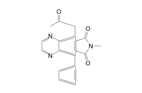 5-(2-Oxopropyl)-7-methyl-9-phenylpyrrolo[3,4-g]quinoxaline-6,8-dione